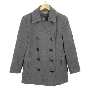 MICHELLE FRANCOIS Double Breasted Wool Coat
